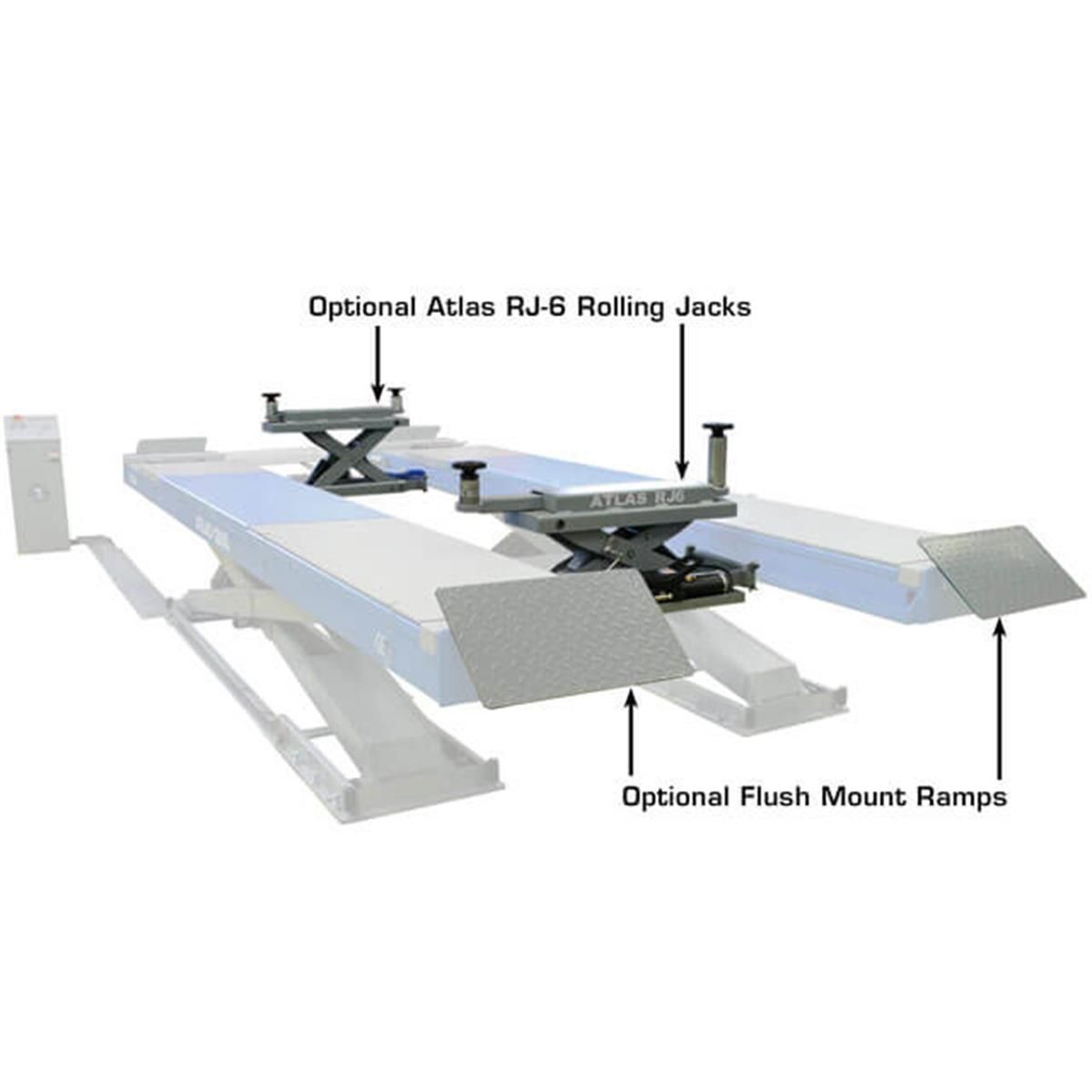 12AWFSL Alignment Scissor Lift with Wheels Free Lifts System 12000 lb. Capacity