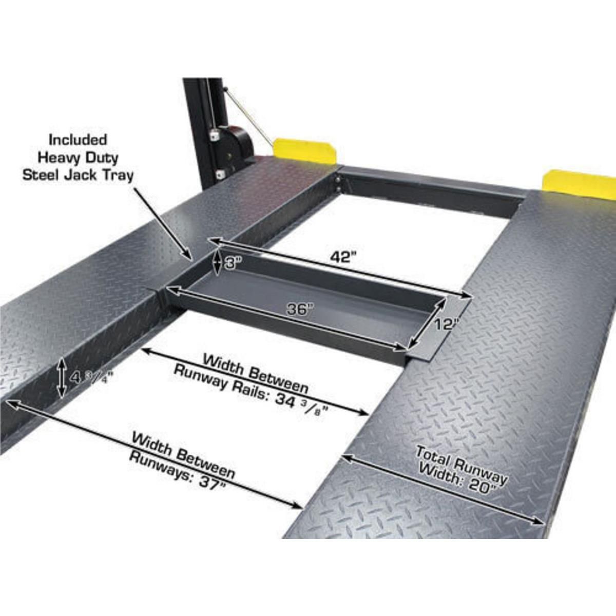 408SL Hobbyist Super Deluxe Portable Hobbyist 4-Post Lift 8000 lb. Capacity