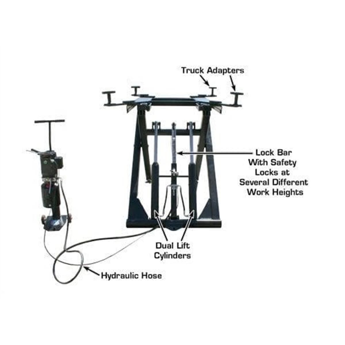 6MR Portable Mid-Rise Scissor Lift 6000 lb. Capacity