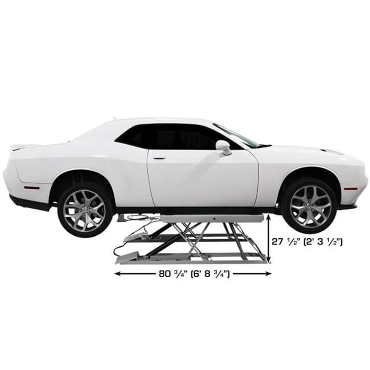 Atlas Automotive Equipment 6PL Open Center Low Rise Scissor Lift 6,000lb Capacity