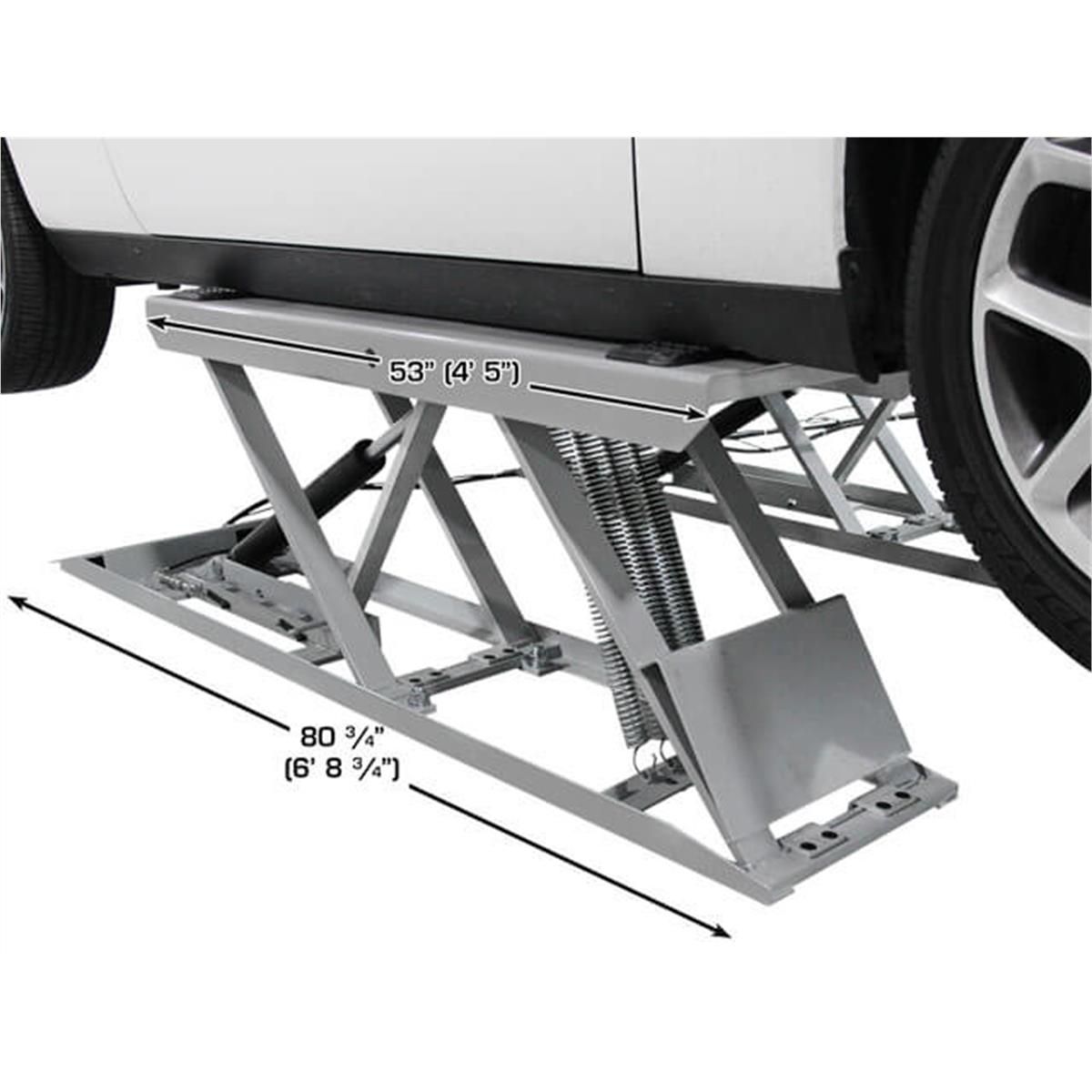 Atlas Automotive Equipment 6PL Open Center Low Rise Scissor Lift 6,000lb Capacity
