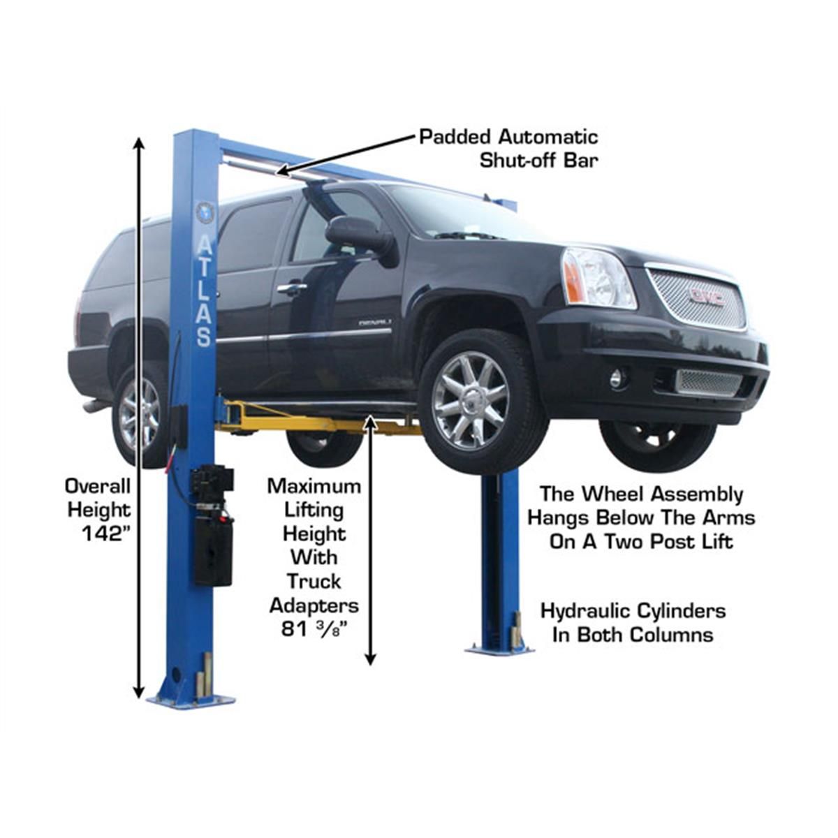 9OHSC Overhead 2-Post Lift 9,000 lb. Capacity