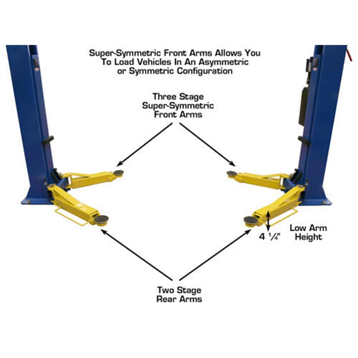 9OHSC Overhead 2-Post Lift 9,000 lb. Capacity