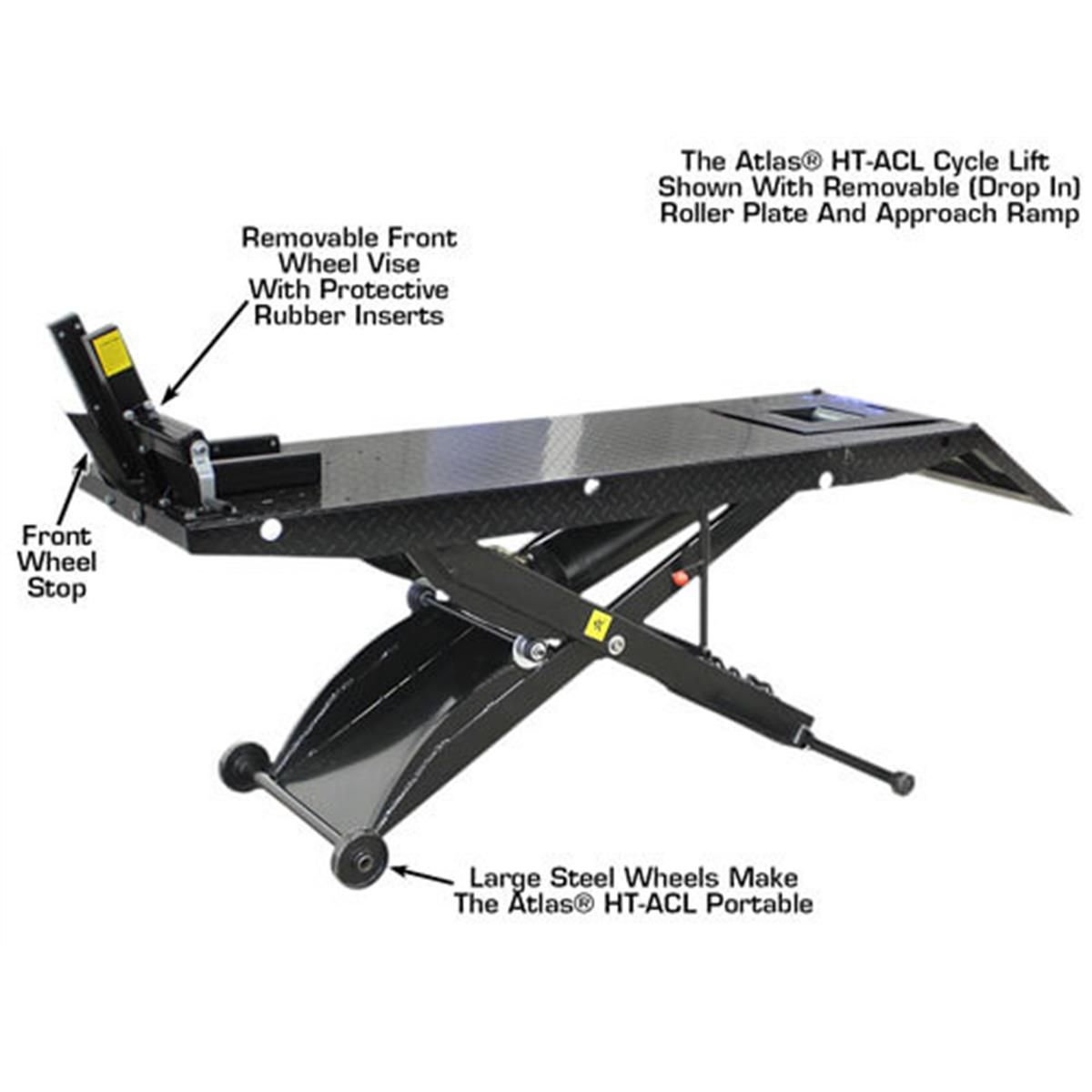 ACL Air Operated 1,000lb Motorcycle Lift