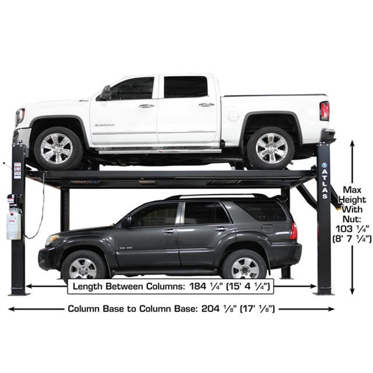 Apex 9 ALI Certified Hobbyist 4-Post Lift 9000 lb. Capacity