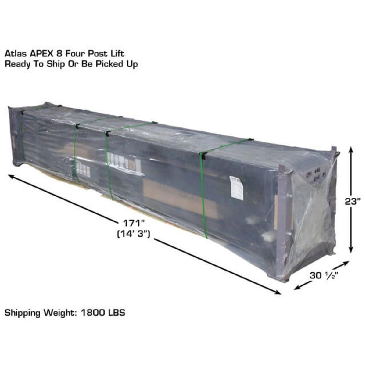 Apex 8 ALI Certified Hobbyist 4-Post Lift 8000 lb. Capacity