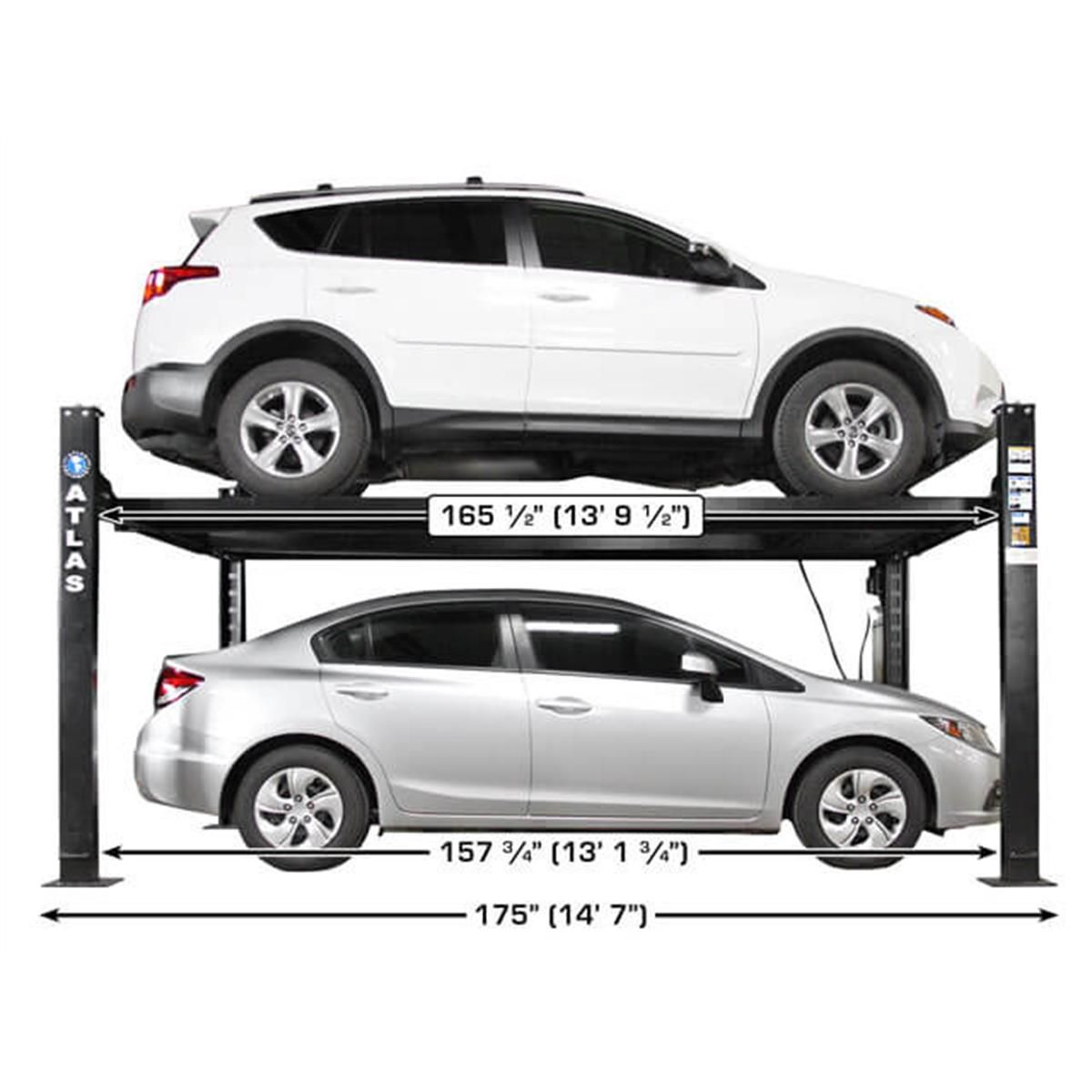 Apex 8 ALI Certified Hobbyist 4-Post Lift 8000 lb. Capacity