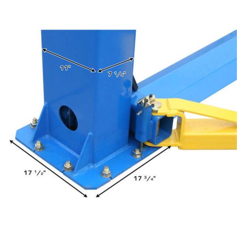 BP8000 Baseplate 2-Post Lift 8,000 lb. Capacity