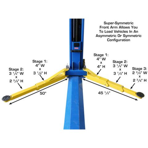 BP8000 Baseplate 2-Post Lift 8,000 lb. Capacity