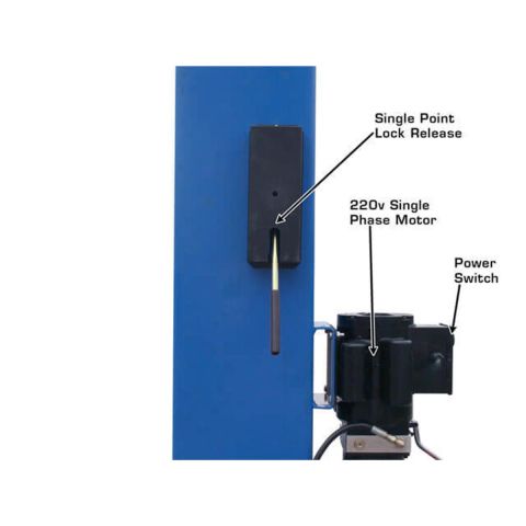 BP8000 Baseplate 2-Post Lift 8,000 lb. Capacity