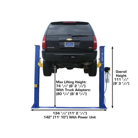 9KBPX Baseplate 2-Post Lift 9,000 lb. Capacity