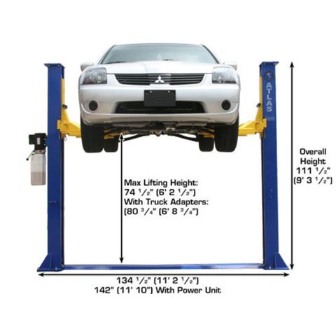9KBPX Baseplate 2-Post Lift 9,000 lb. Capacity