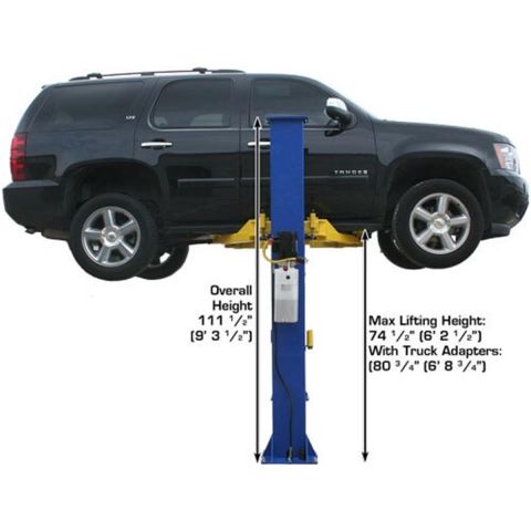 9KBPX Baseplate 2-Post Lift 9,000 lb. Capacity