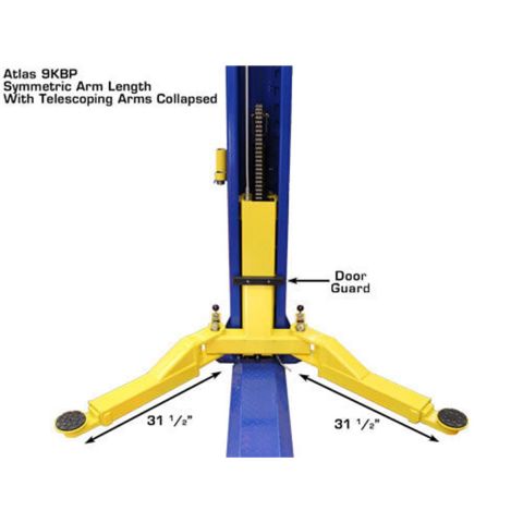 9KBPX Baseplate 2-Post Lift 9,000 lb. Capacity