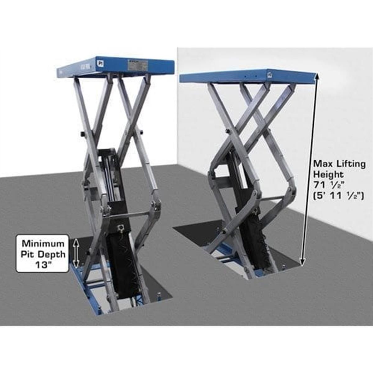 Atlas Automotive FM9SL In Ground Full Rise Scissor Lift 9,000lb Capacity