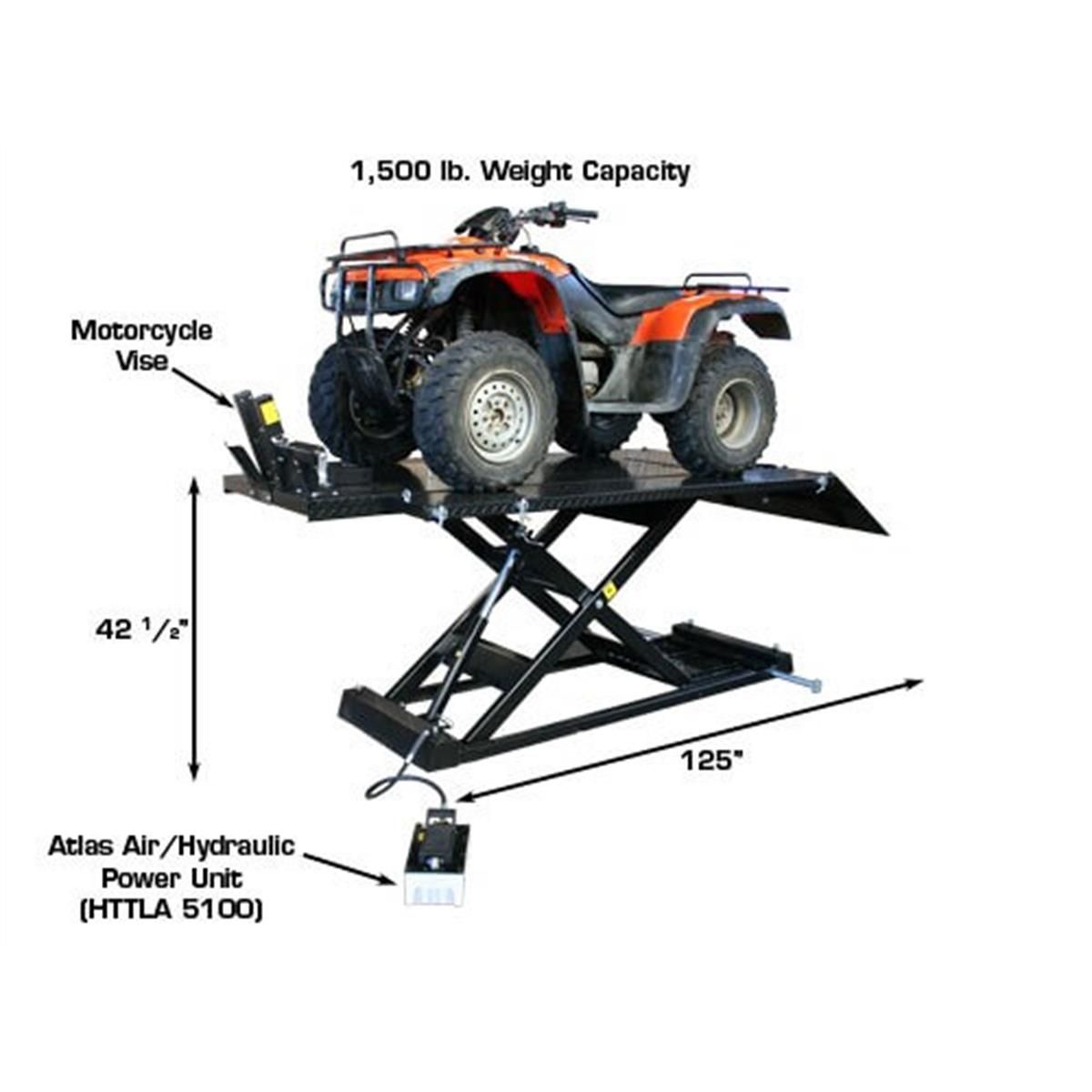 HI-RISE 1500 Motorcycle/ATV 1,500 lb. Capacity Lift