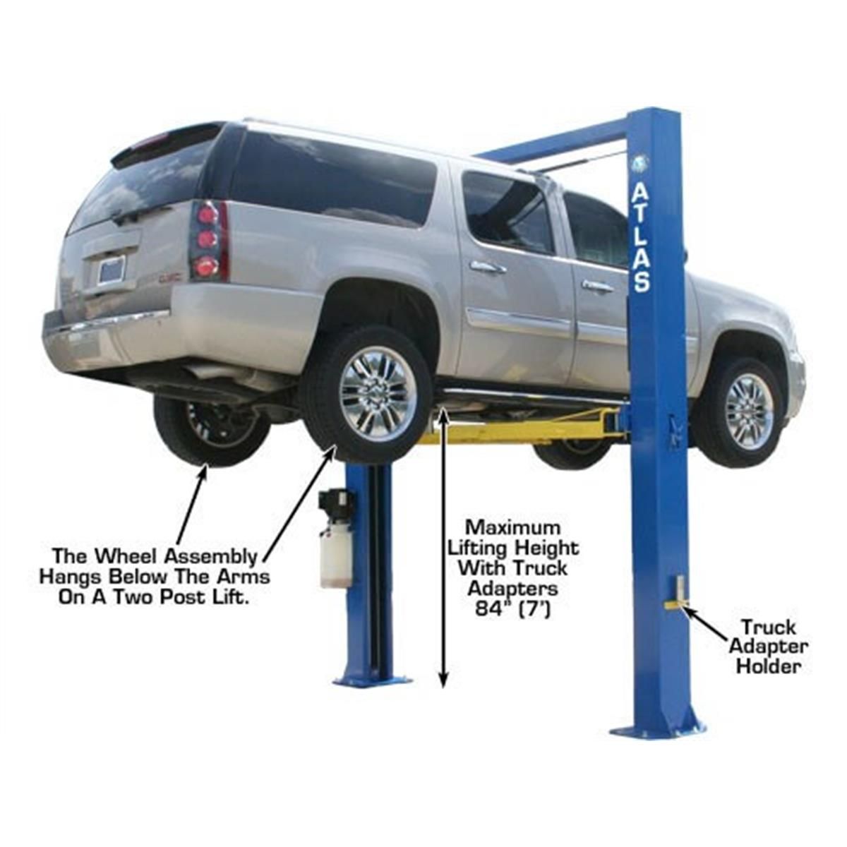 OHX10000X Commercial Grade Extra Tall 2-Post Lift 10,000 lb. Capacity