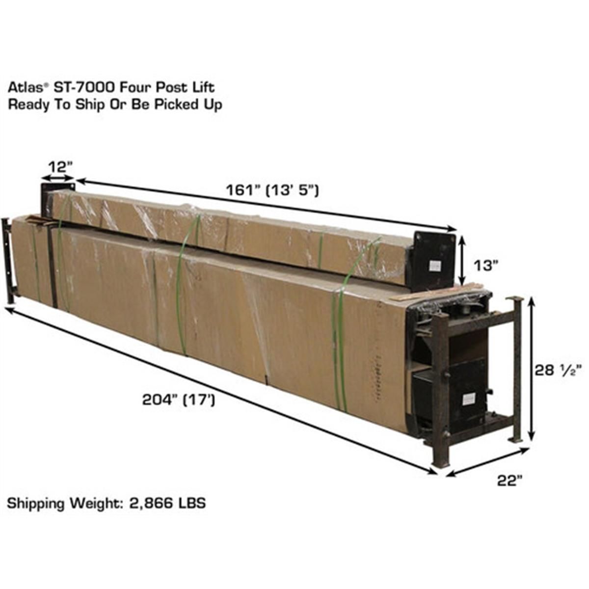 Garage PRO7000ST Super Tall 4-Post Lift 7000 lb. Capacity
