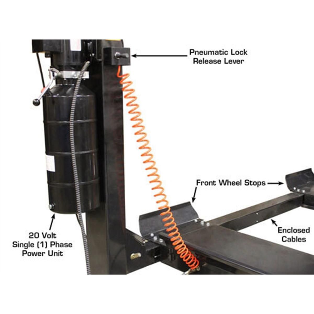 Garage PRO7000ST Super Tall 4-Post Lift 7000 lb. Capacity
