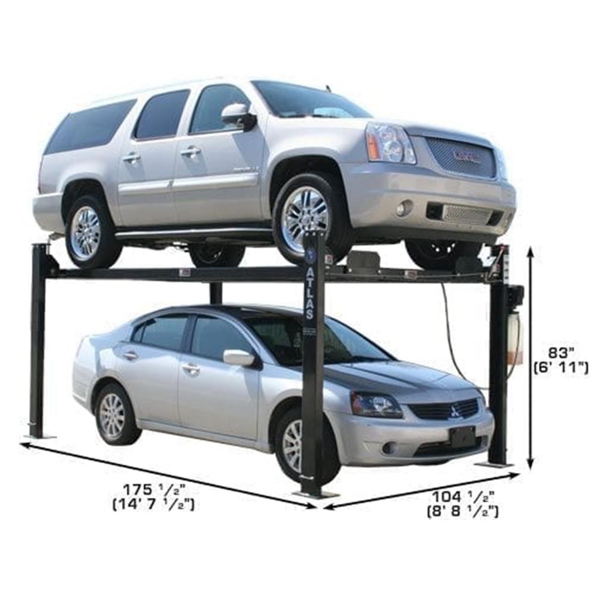 Garage PRO8000 Portable Hobbyist 4-Post Lift 8000 lb. Capacity