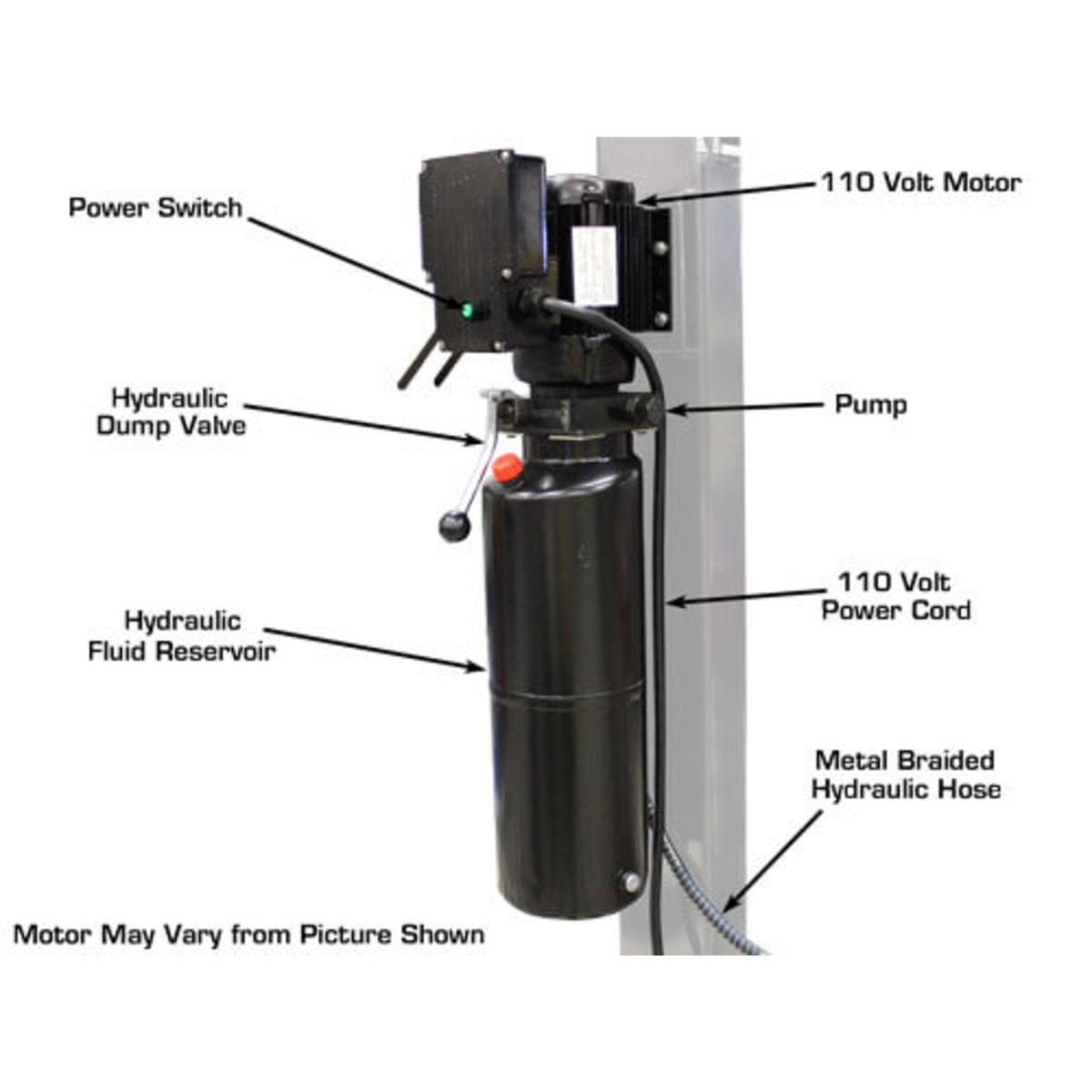 Garage PRO8000EXT Extra Tall Portable Hobbyist 4-Post Lift 8000 lb. Capacity