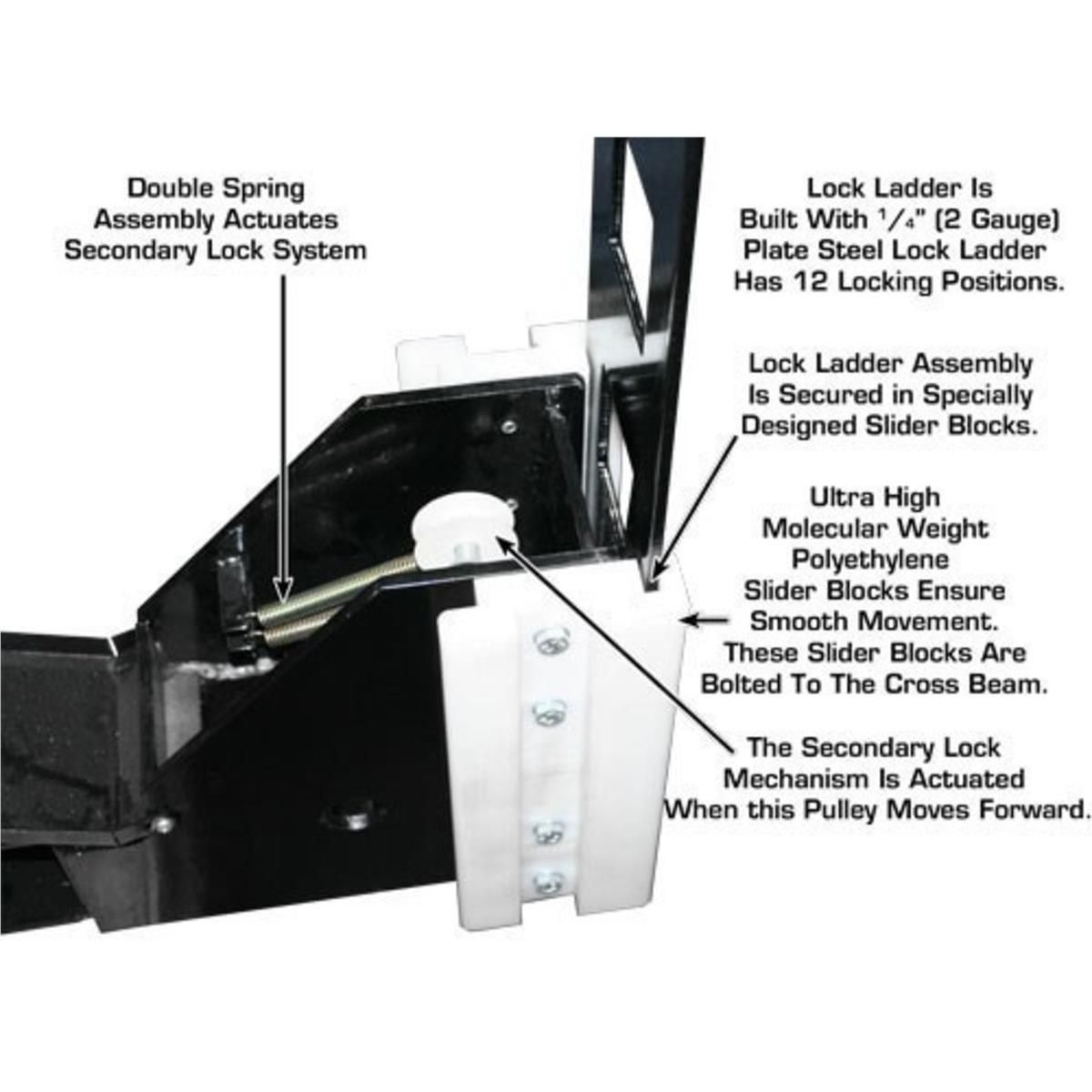 Garage PRO8000EXT Extra Tall Portable Hobbyist 4-Post Lift 8000 lb. Capacity