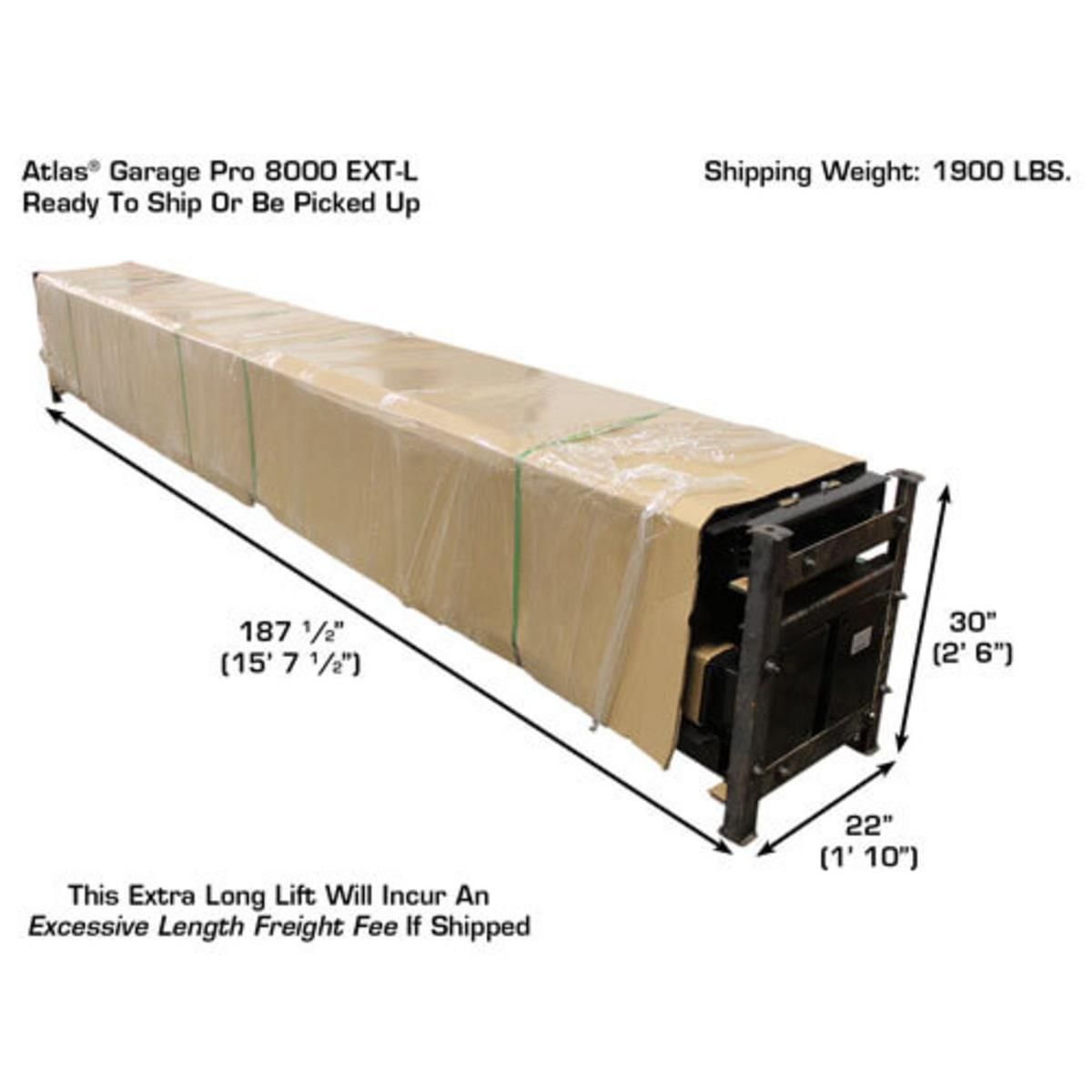 Garage PRO8000EXT Extra Tall Portable Hobbyist 4-Post Lift 8000 lb. Capacity