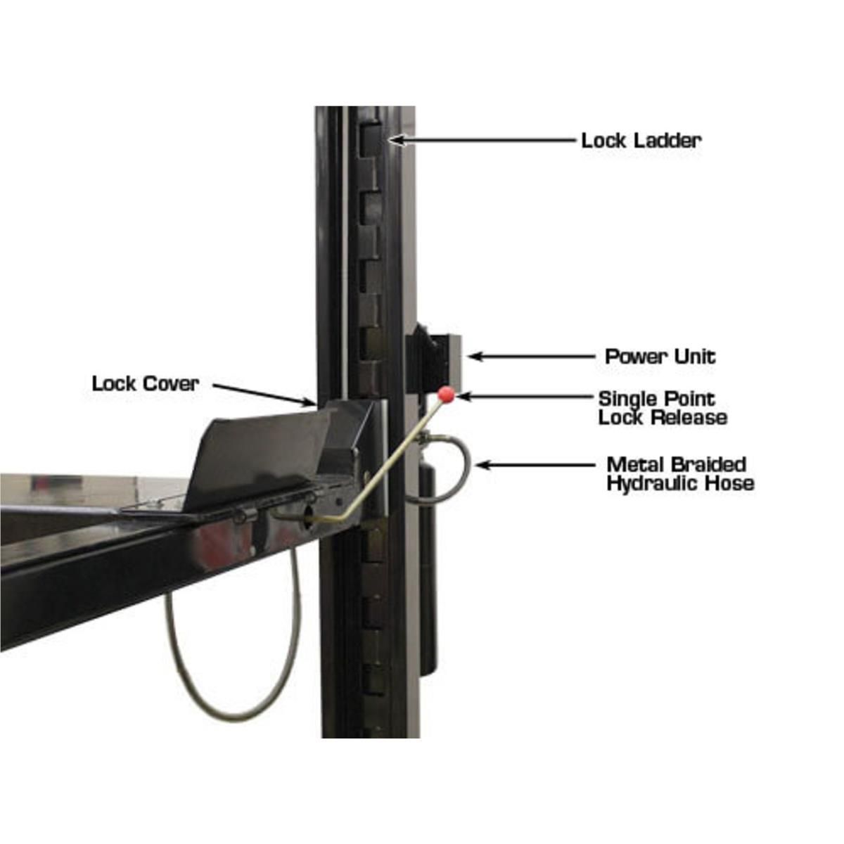 Garage PRO9000 Extra Tall, Extra Wide Portable Heavy Duty 4-Post Lift 9000 lb. Capacity