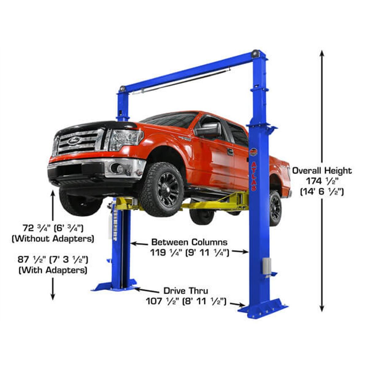 Platinum PVL15 ALI Certified Commercial Grade Overhead 2-Post Lift 15,000 lb. Capacity