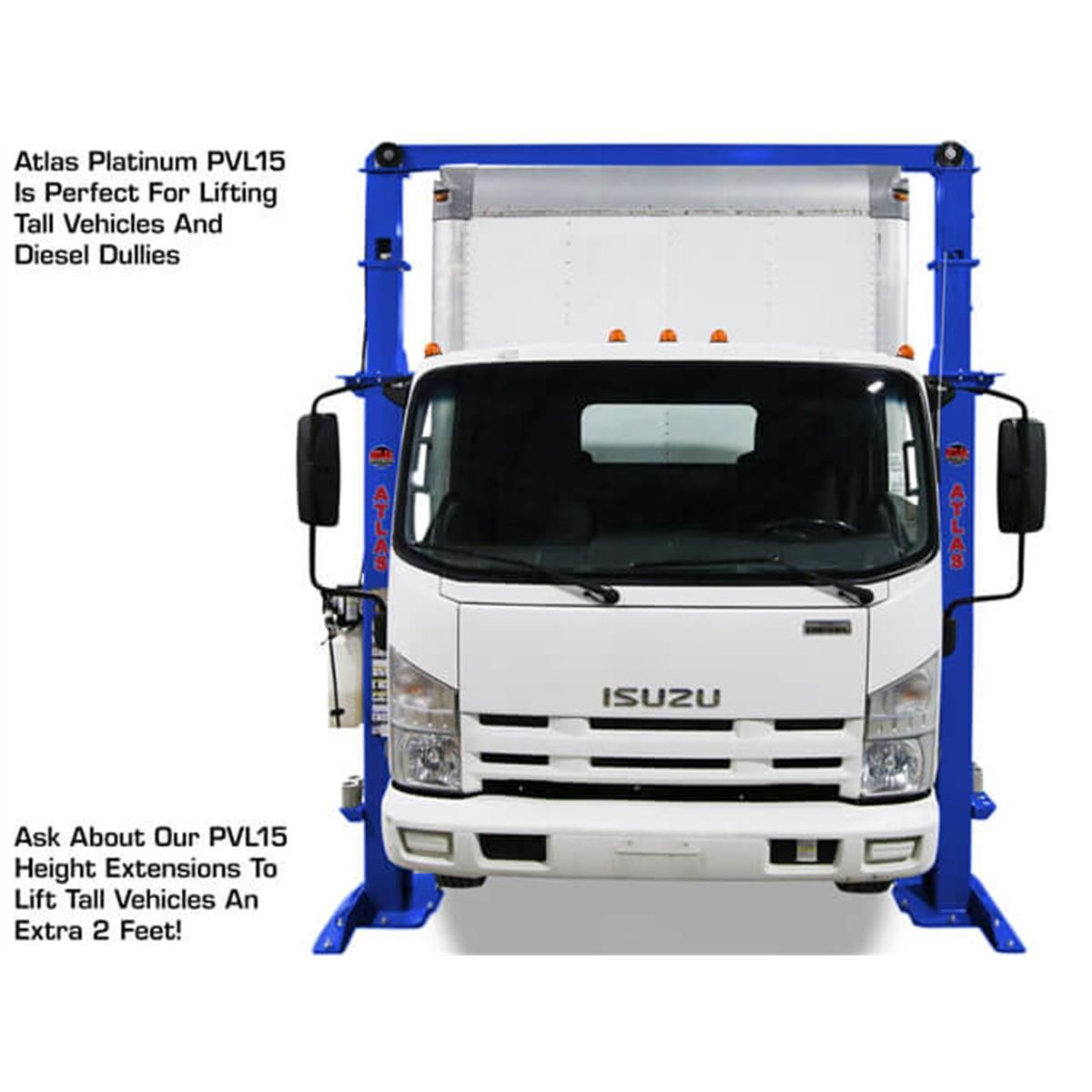 Platinum PVL15 ALI Certified Commercial Grade Overhead 2-Post Lift 15,000 lb. Capacity