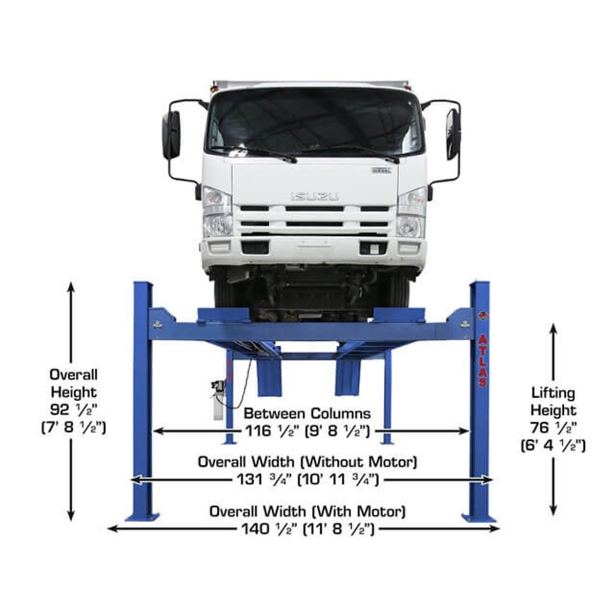 Platinum PVL14 ALI Certified Commercial Grade 4-Post Lift 14,000 lb. Capacity