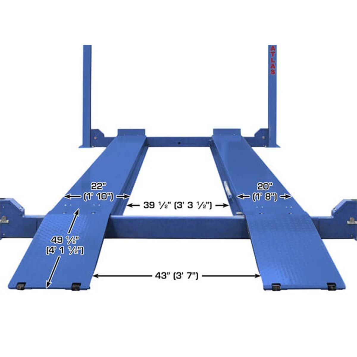 Platinum PVL14 ALI Certified Commercial Grade 4-Post Lift 14,000 lb. Capacity