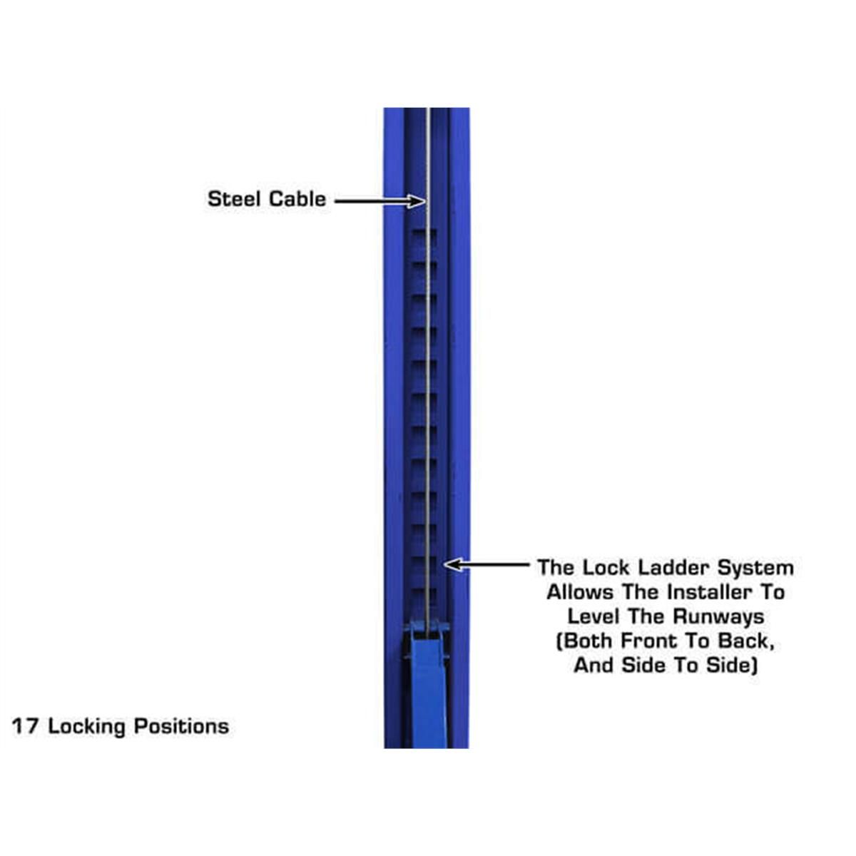 PVL14OF-EXT ALI Certified Open Front Alignment 4-Post Lift 14,000 lb. Capacity