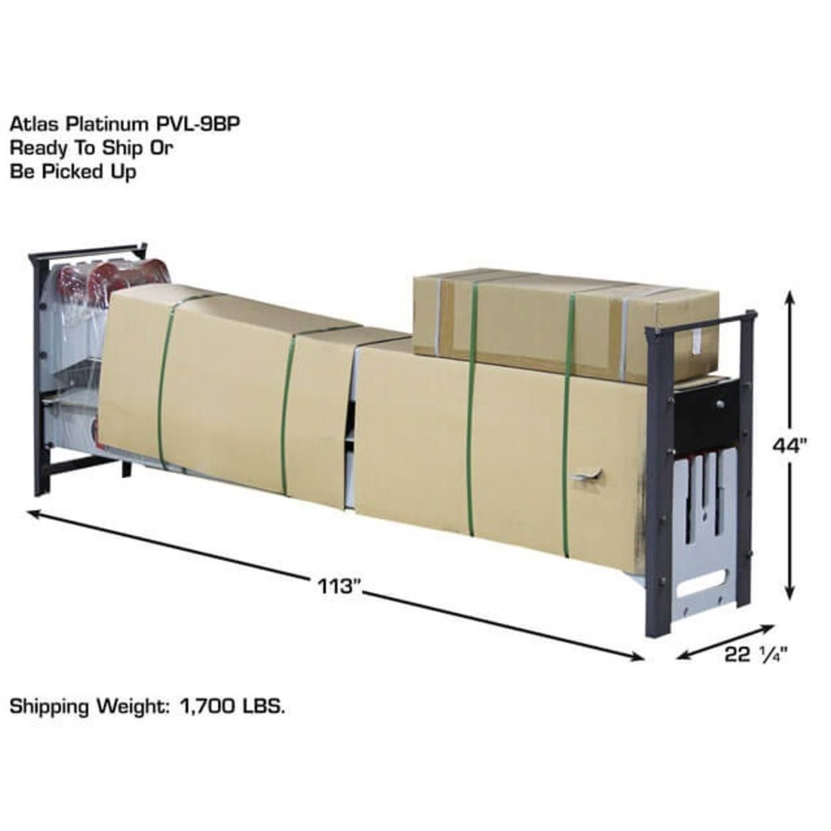 Platinum PVL9BP ALI Certified Baseplate 2-Post Lift 9,000 lb. Capacity