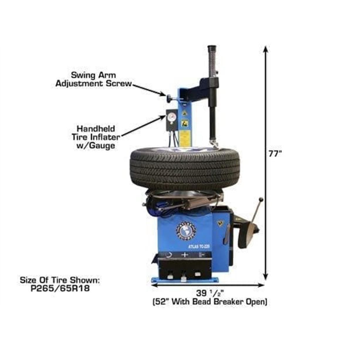 TC229 Rim-Clamp Tire Changer