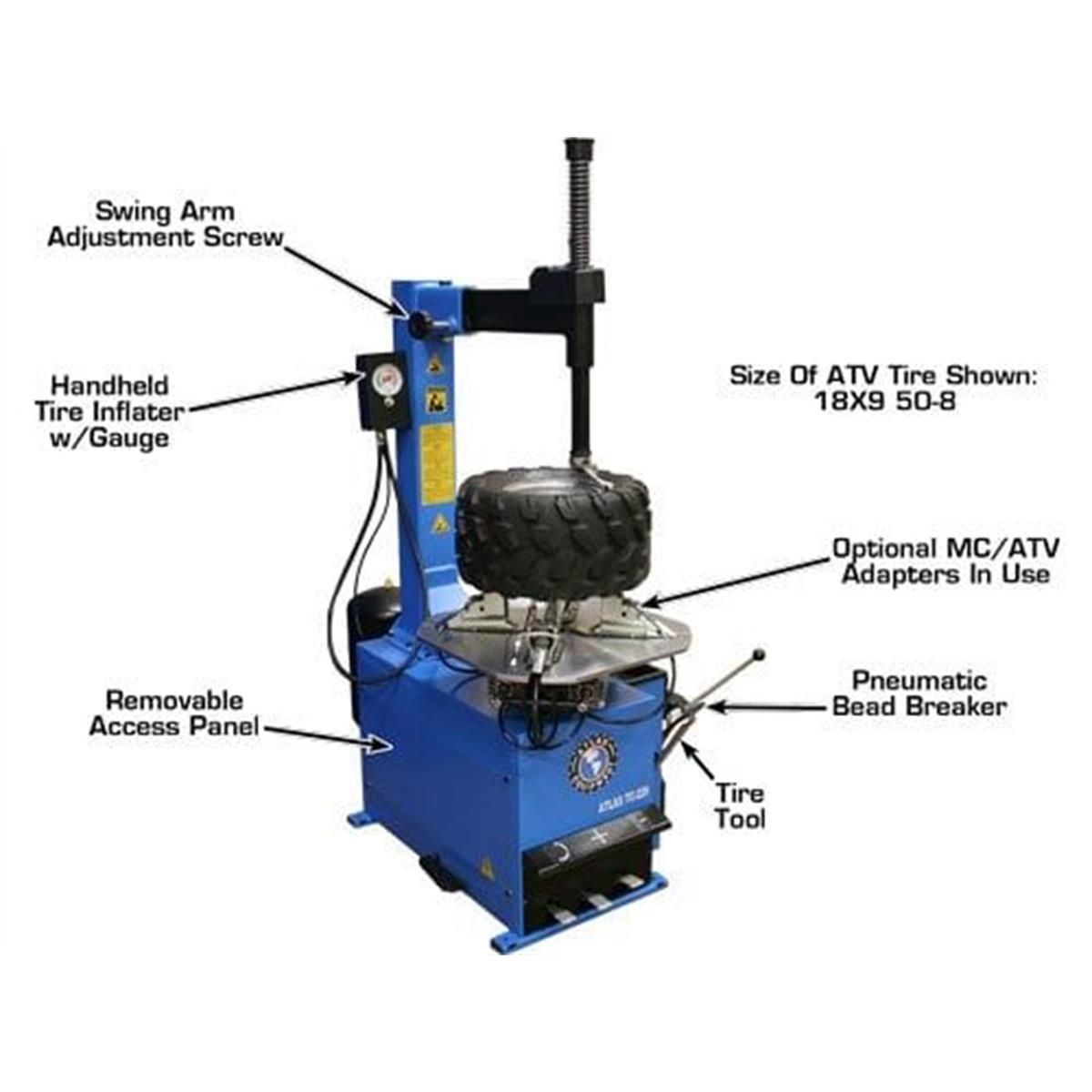 TC229 Rim-Clamp Tire Changer