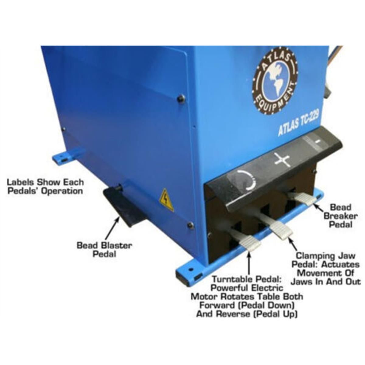 TC229 Rim-Clamp Tire Changer