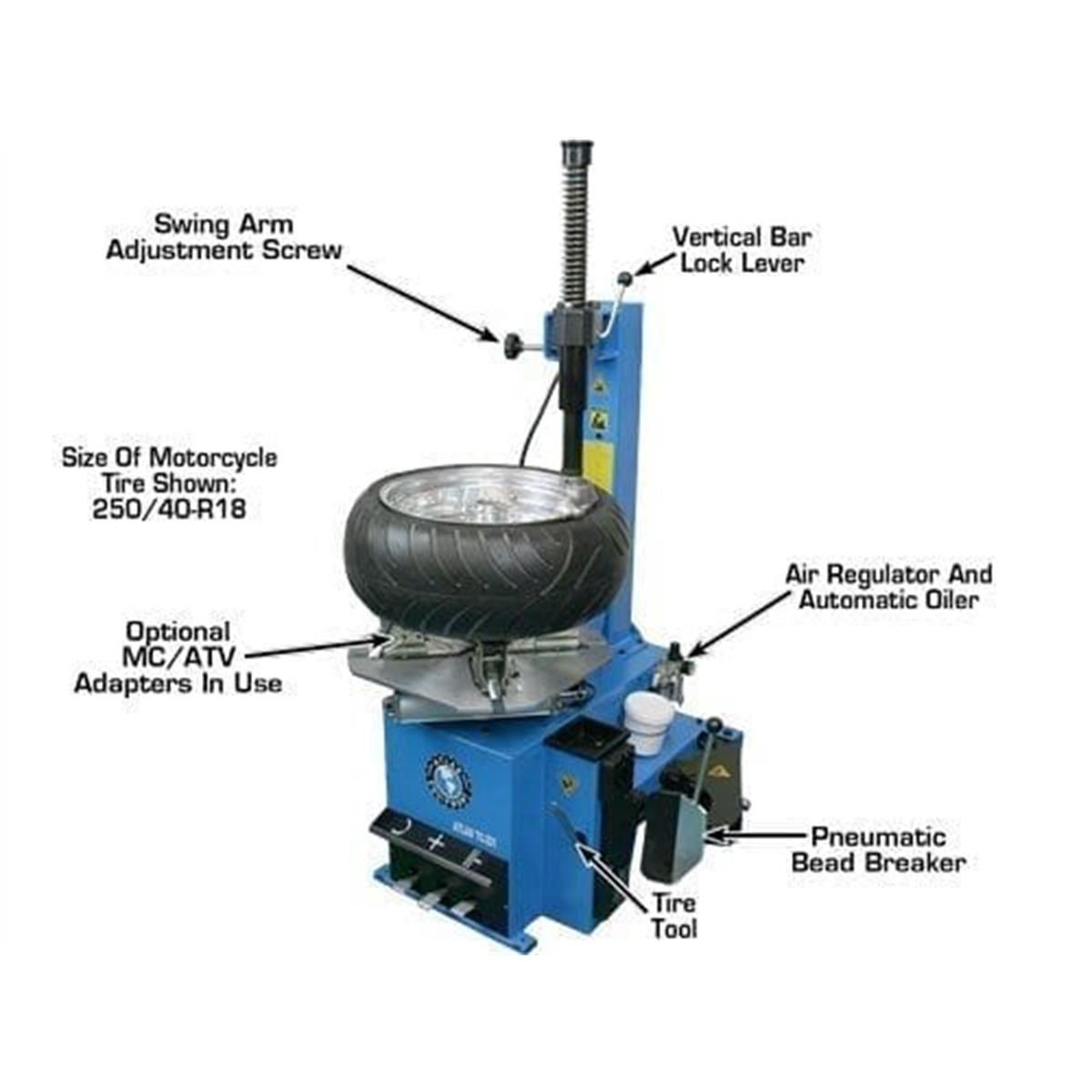 TC221 Rim-Clamp Tire Changer