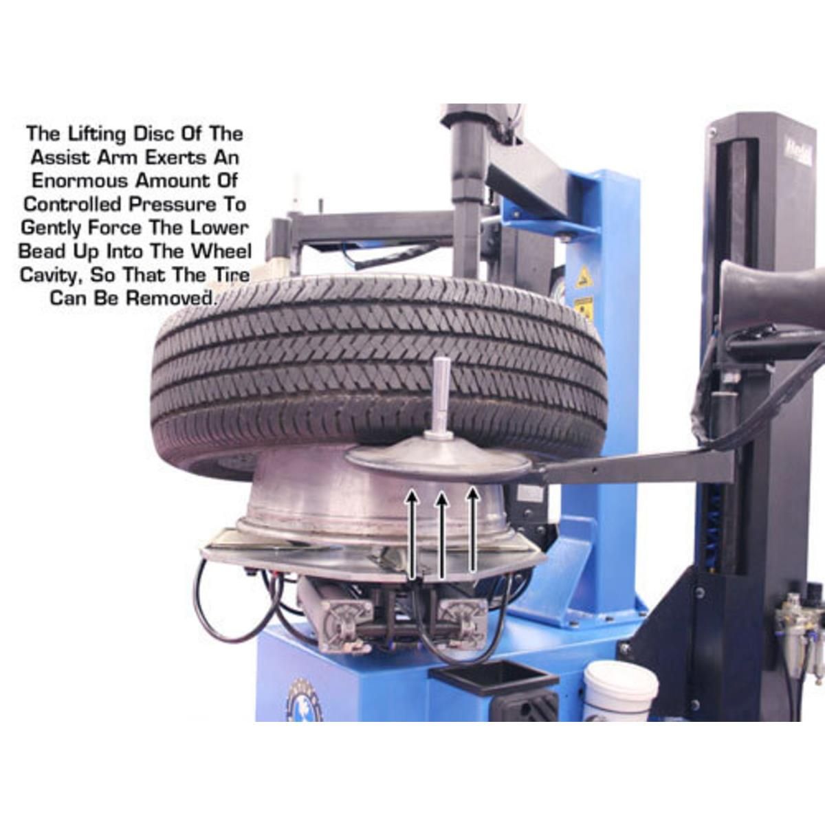 TC229DAA Rim-Clamp Tire Changer with Dual Assist Arms