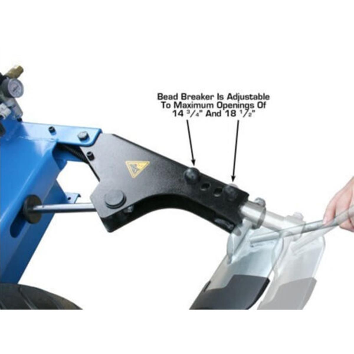 TC289LH Extra Large Rim-Clamp Tire Changer with Left Hand Assist Arm