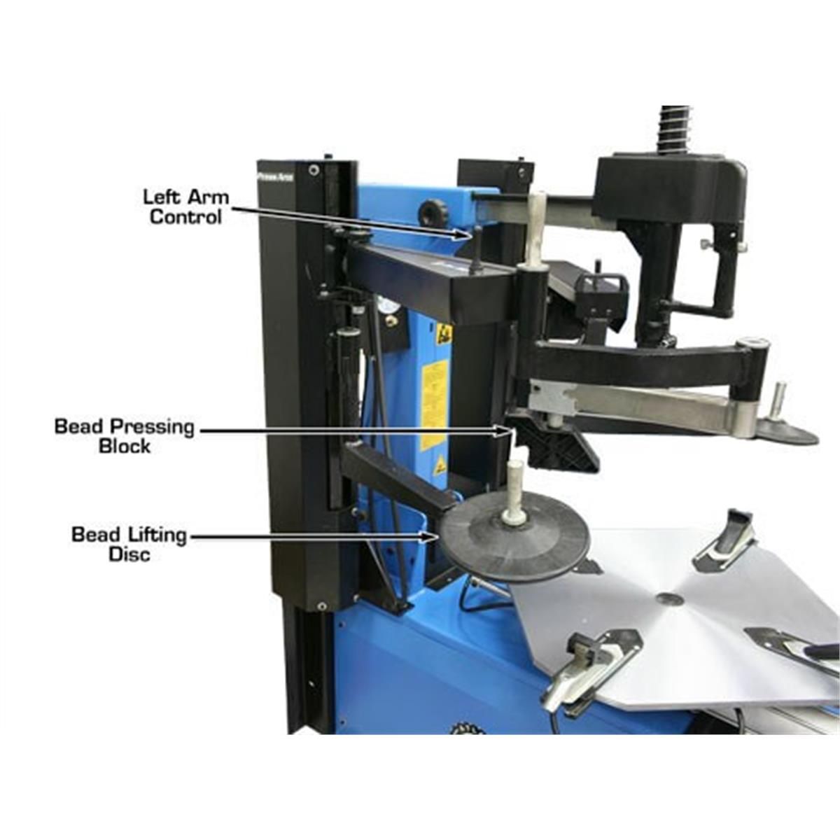 TC755DAA Wheel Clamp Tire Changer with Dual Assist Arms