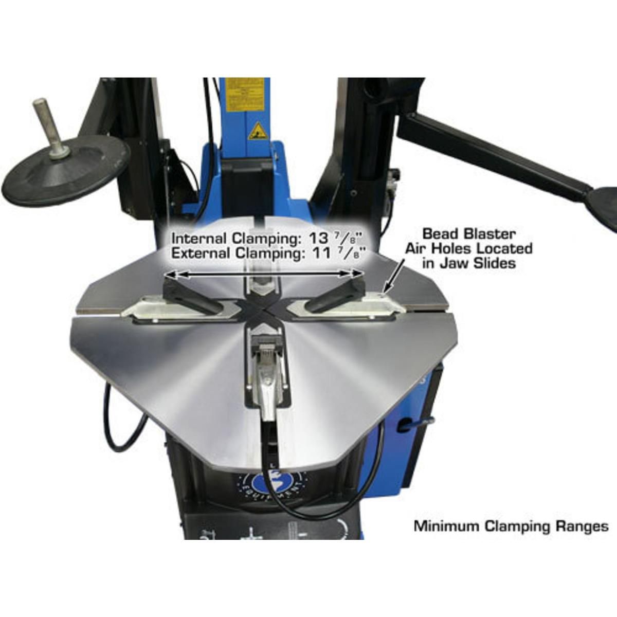 TC755DAA Wheel Clamp Tire Changer with Dual Assist Arms
