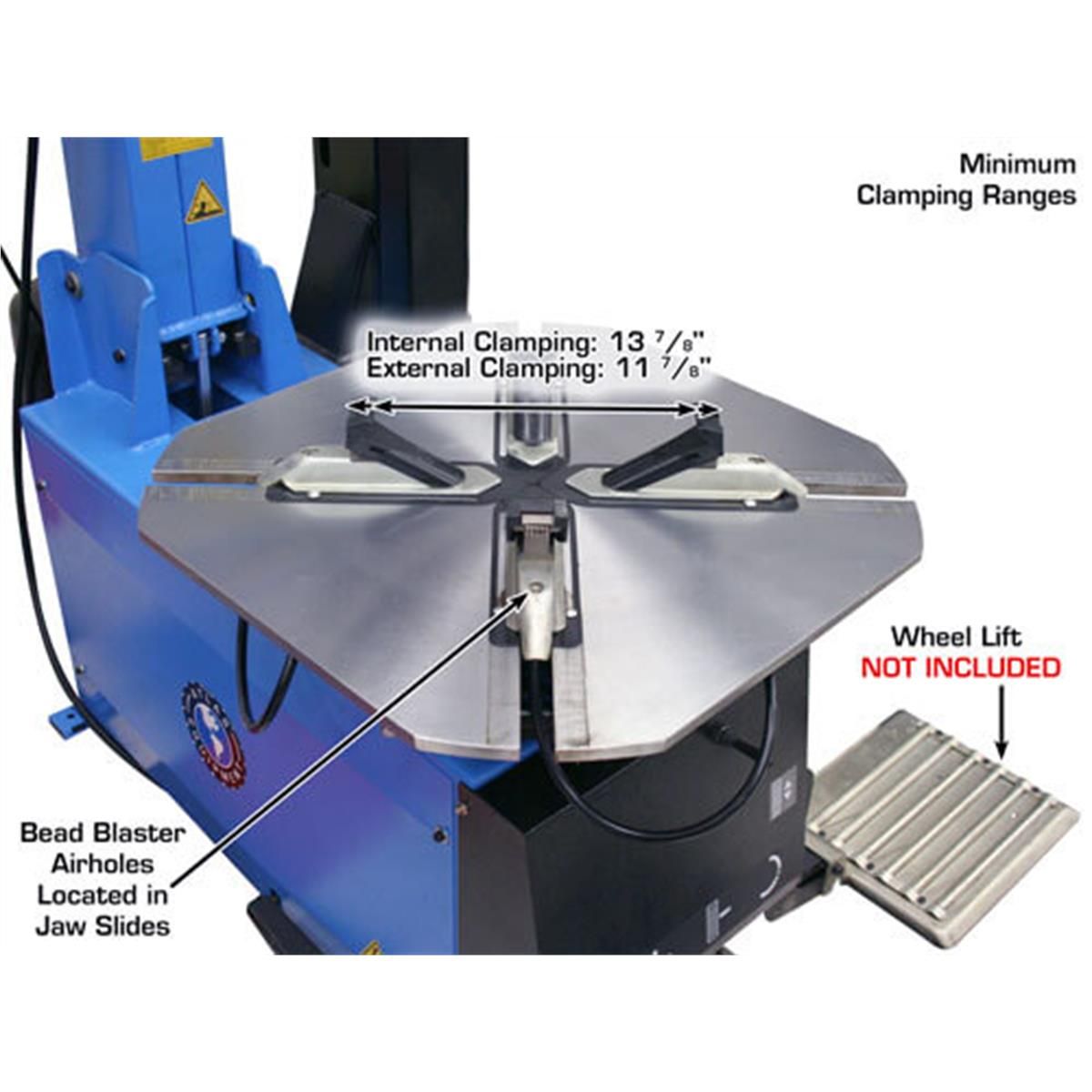 TC755EZ Tilt-Back Rim-Clamp Tire Changer with E-Z Arm