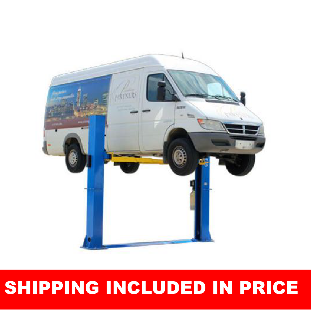 BP10000X Commercial Grade Baseplate 2-Post Lift 10,000 lb. Capacity