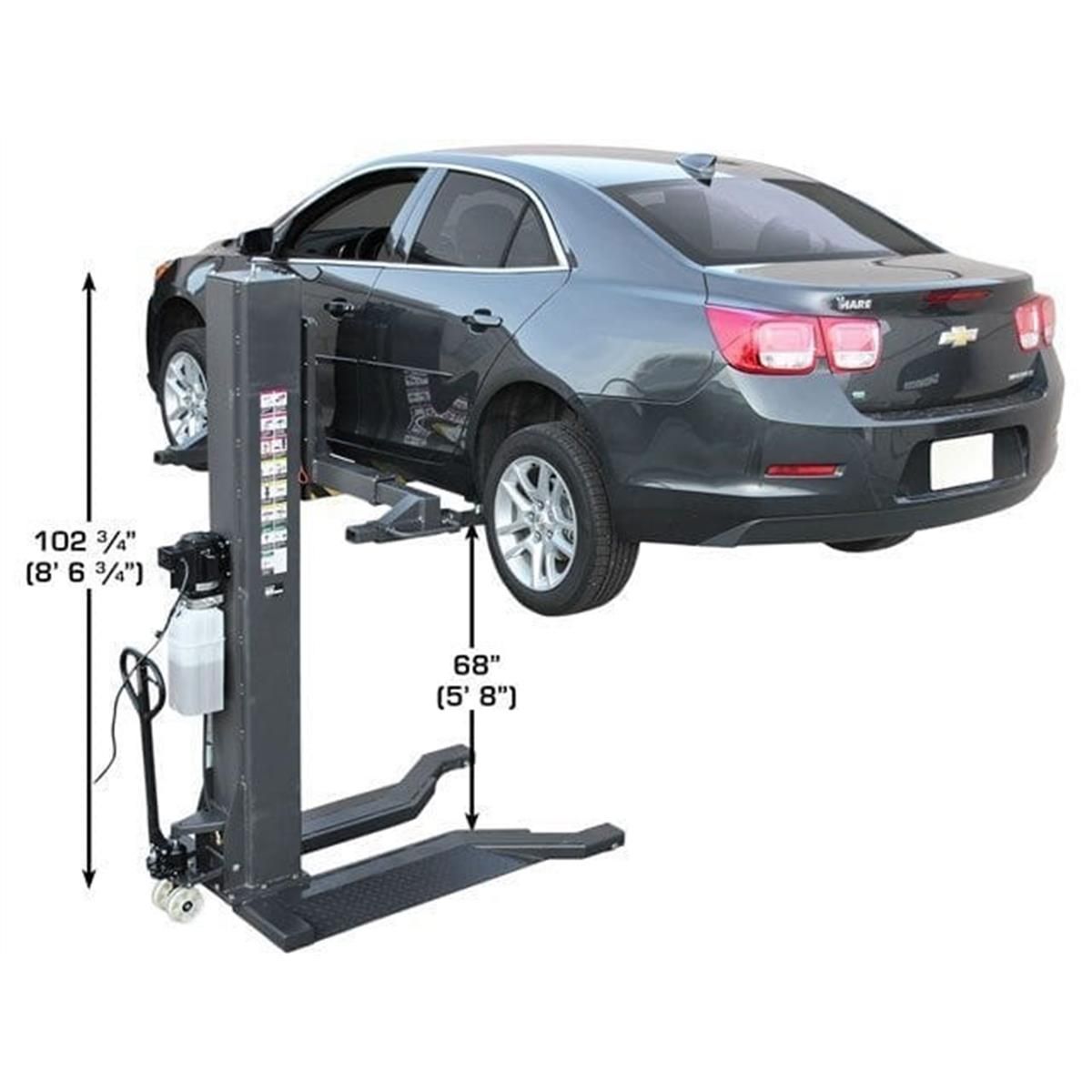 PSP-6000 6,000 lb. Capacity Portable Single Post Lift
