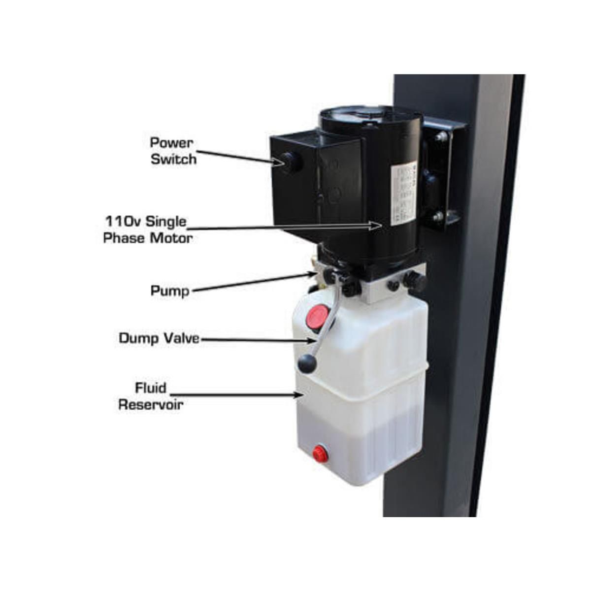 408SL Hobbyist Super Deluxe Portable Hobbyist 4-Post Lift 8000 lb. Capacity