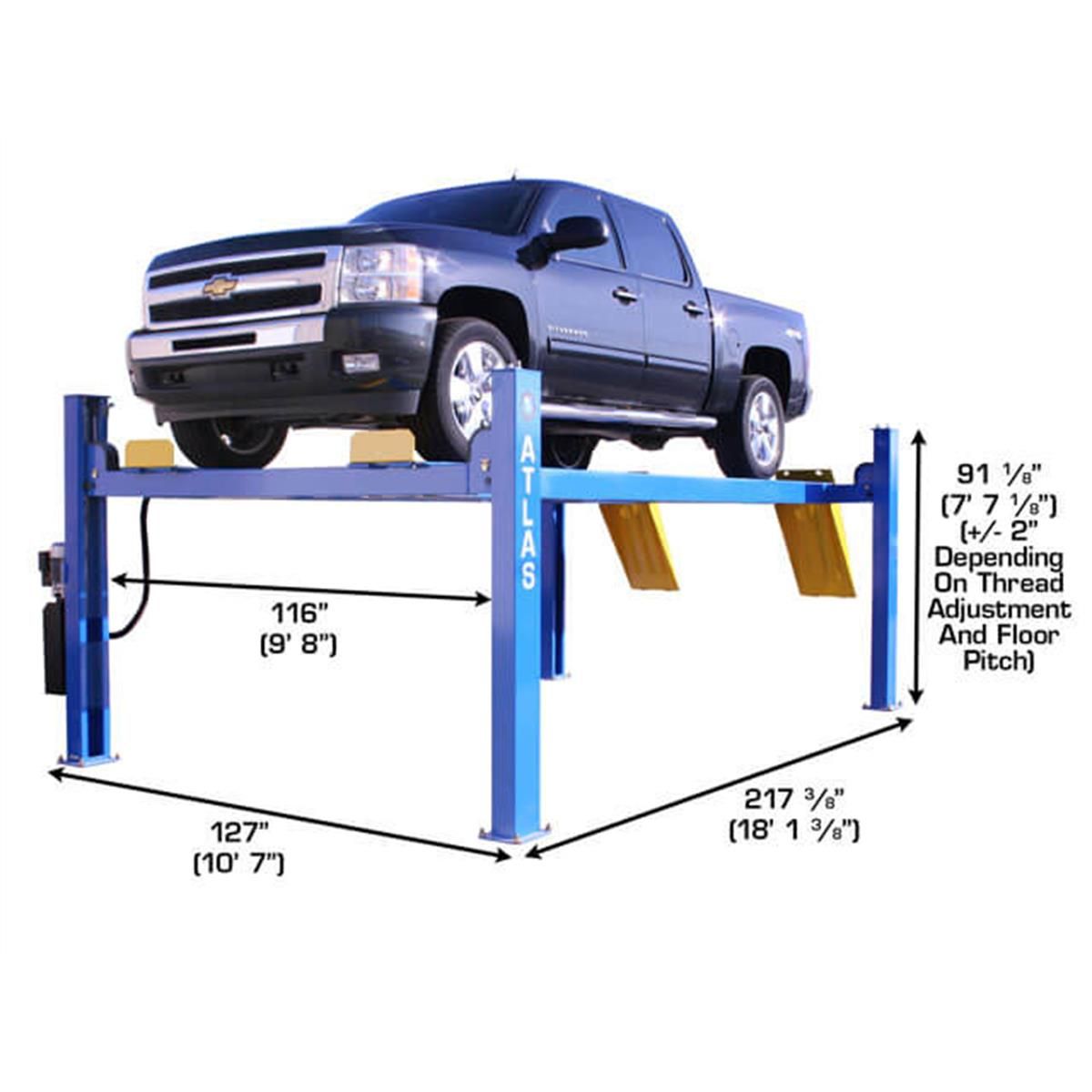 414 Commercial Grade 4-Post Lift 14,000 lb. Capacity