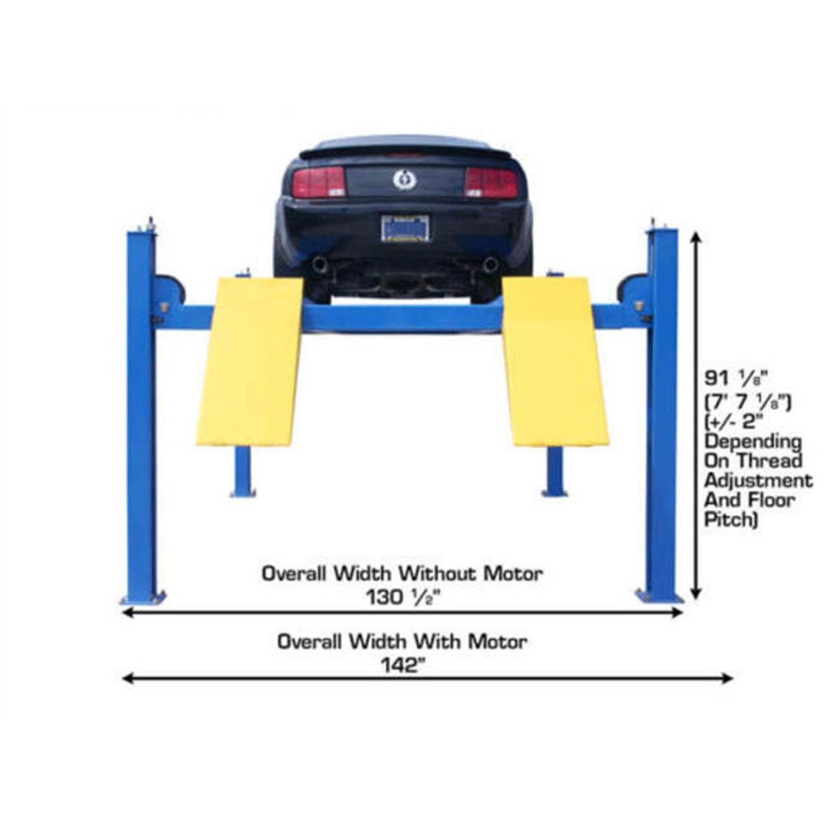 414A Commercial Grade Alignment 4-Post Lift 14,000 lb. Capacity
