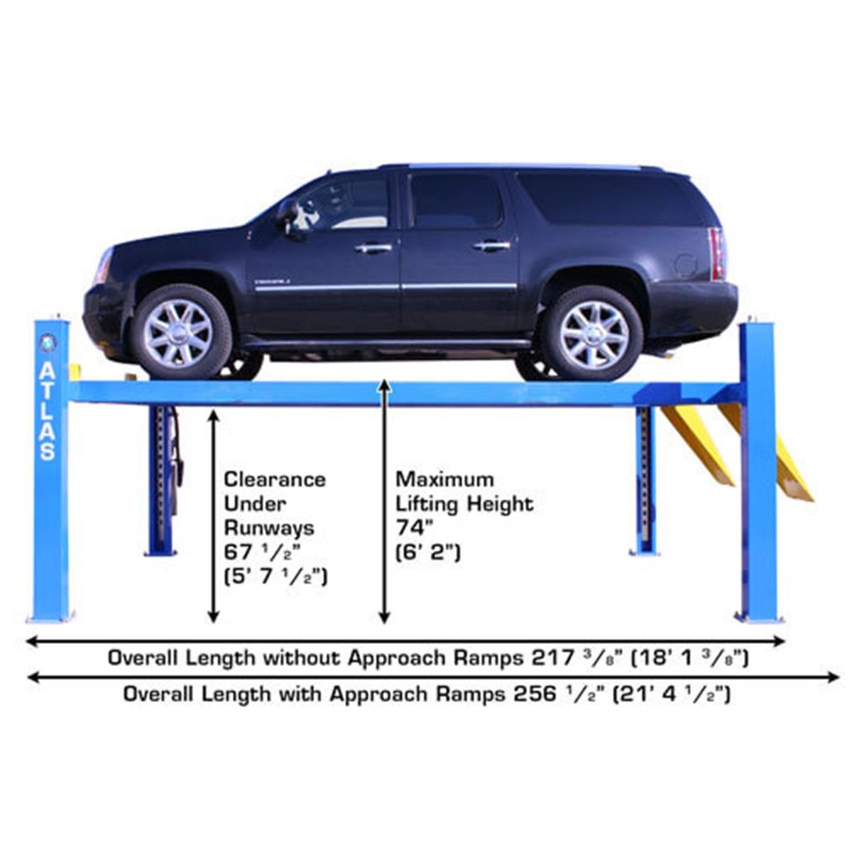 414A Commercial Grade Alignment 4-Post Lift 14,000 lb. Capacity