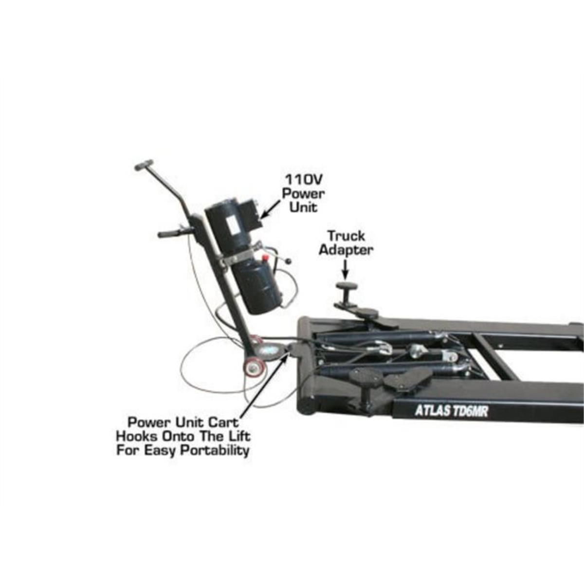 6MR Portable Mid-Rise Scissor Lift 6000 lb. Capacity